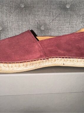 Neutral Tan Leather Insole Espadrille Slip-On